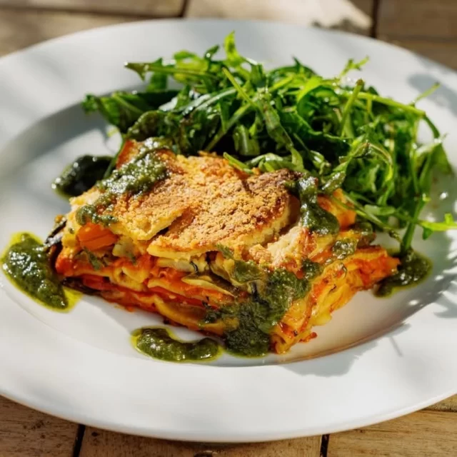 One for the plant based lovers.

We've teamed up with the brilliant @gemma.ogston ; plant based chef, author, and wellbeing advocate, for a feel-good collaboration.

Gemma's Rainbow Lasagne; packed with layers of vibrant seasonal veg,a rich tomato sauce and a Creamy cashew béchamel.

And for every Rainbow Lasagne you enjoy, we're donating 25p to fairshare, helping to fight hunger and food waste across the UK.

 #PlantBased #gemmaogston #lasagne