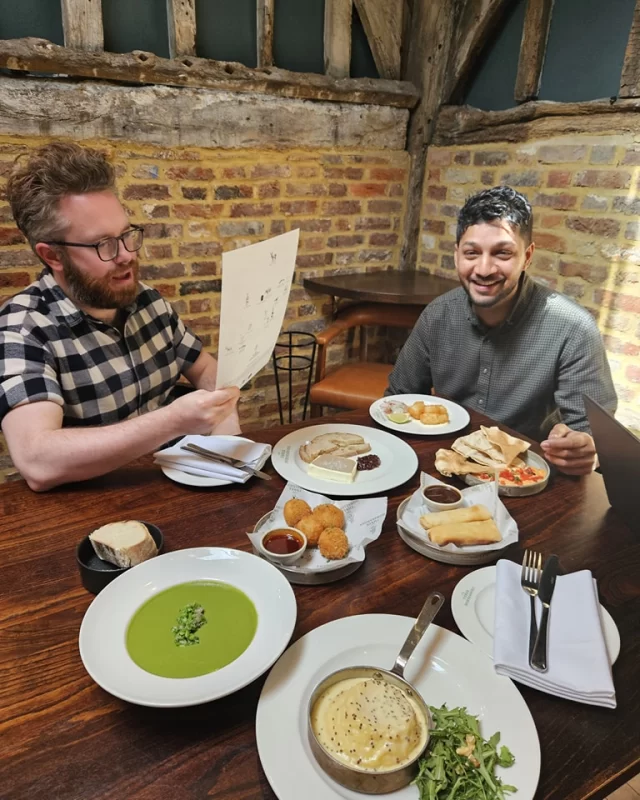 A big Peachy 🍑 welcome to Farhan who has started with us as our new assistant manager this week.

Our general manager Lee has been putting him through his paces with menu training and tasting (It's a hard life)
 
Pop in and say hello when you next visit!

 #newteam #menutasting